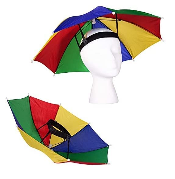 Men's & Women's Hat Headwear Umbrella Cap for Outdoor Sun Rain