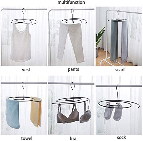 Laundry Hanging Hook Spiral Rotating Bed Sheet Blanket Drying Rack