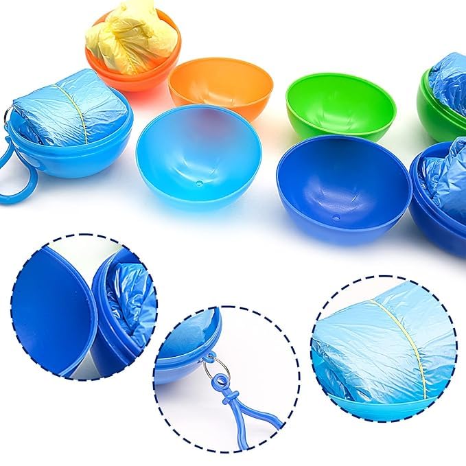 Oralife Disposable Emergency Rain Poncho, Portable Ball Design, for Kids, Random Colours