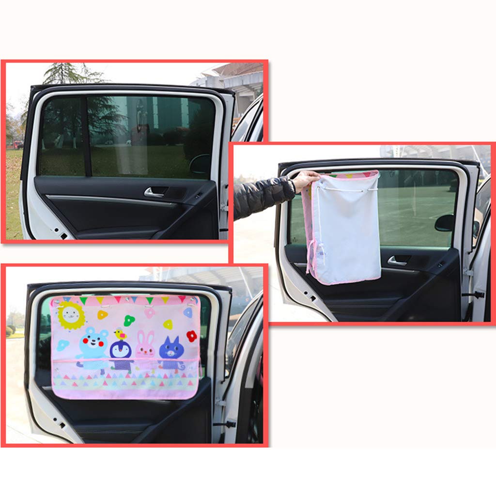 Bnf Multi-Function Storage Sunscreen Car Sunshade Curtain Style - 1