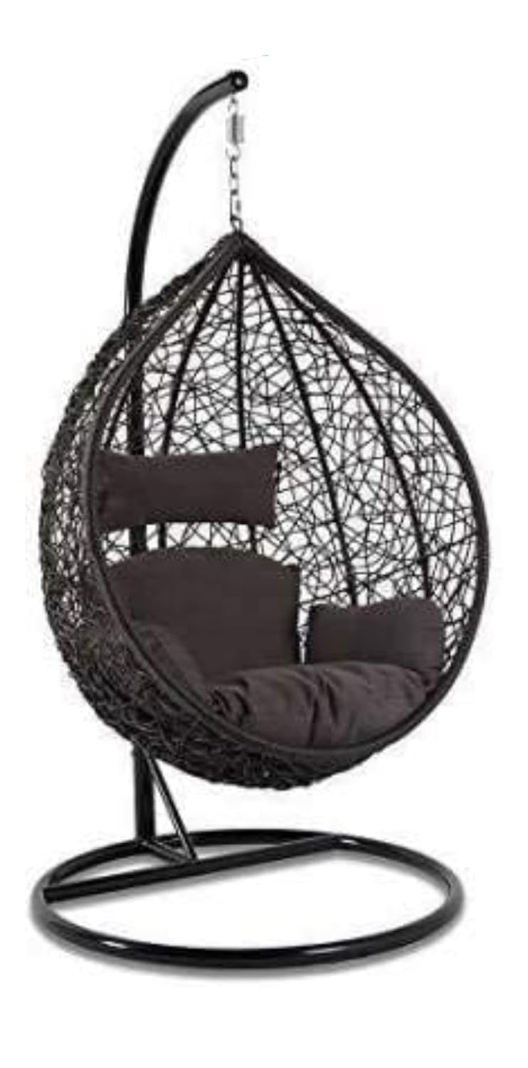 Jhula King Hanging Swing Chair with Stand & Cushion & Hook