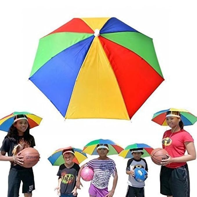 Men's & Women's Hat Headwear Umbrella Cap for Outdoor Sun Rain
