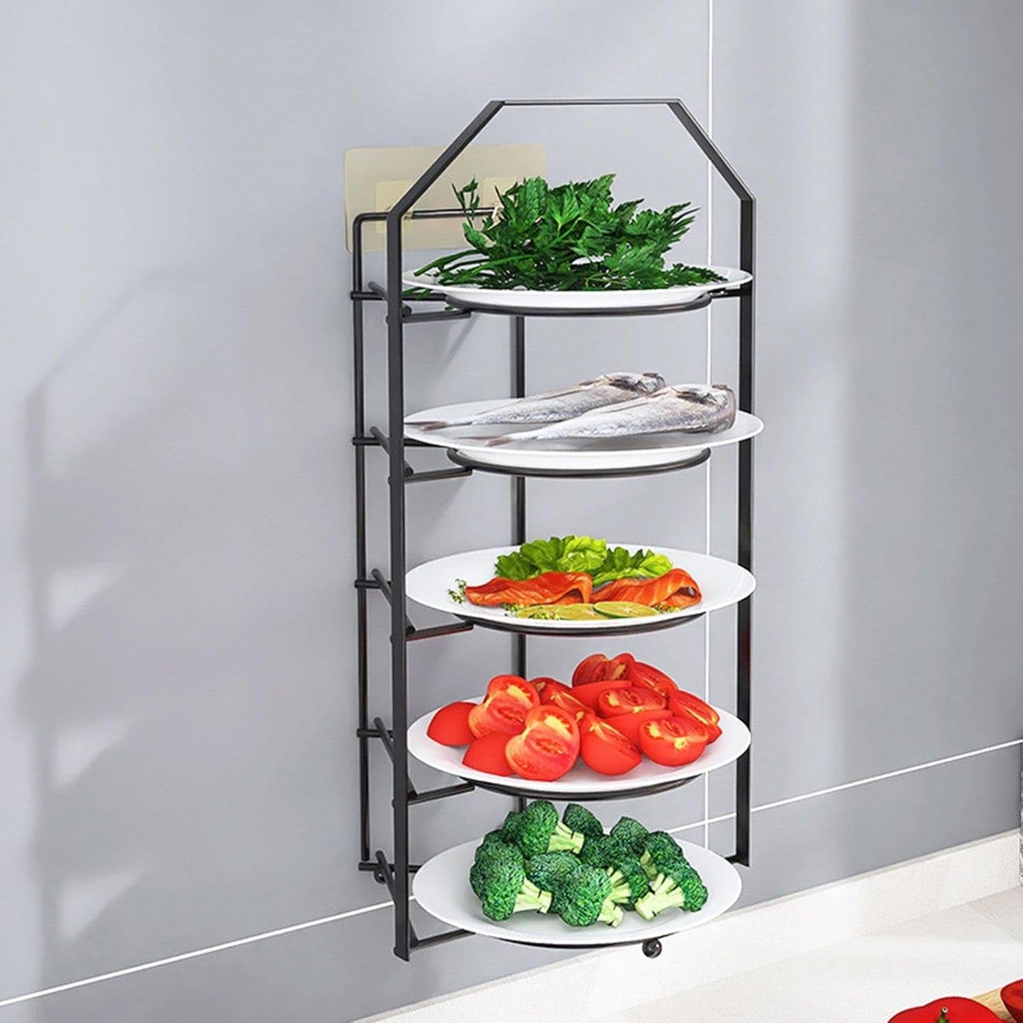 Side Dish Rack Vegetable Preparation Plate Rack for Kitchen Restaurant Party