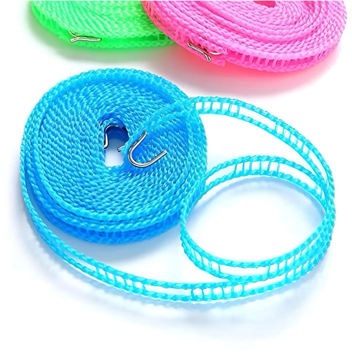 Sulfar Clothesline Drying Nylon Rope with Hooks