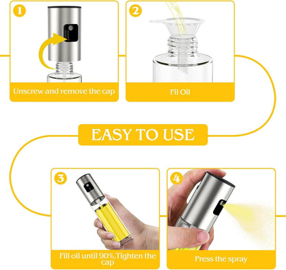 Glass oil Spray Dispenser Cooking 200ml