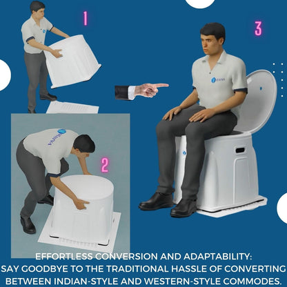 Heavy Duty Portable Indian Toilet To Western Convertor