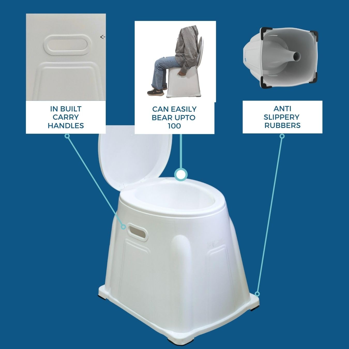 Heavy Duty Portable Indian Toilet To Western Convertor
