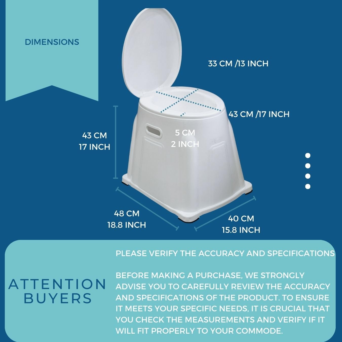 Heavy Duty Portable Indian Toilet To Western Convertor
